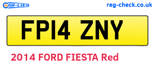 FP14ZNY are the vehicle registration plates.