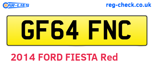 GF64FNC are the vehicle registration plates.