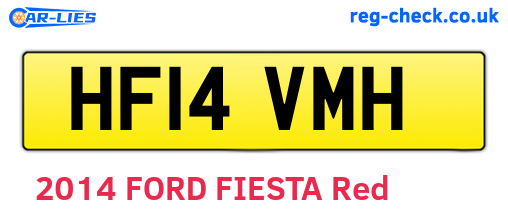HF14VMH are the vehicle registration plates.