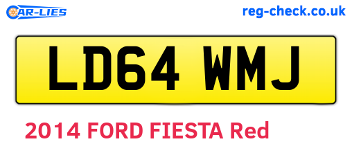 LD64WMJ are the vehicle registration plates.