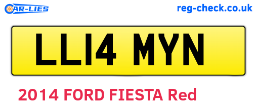 LL14MYN are the vehicle registration plates.