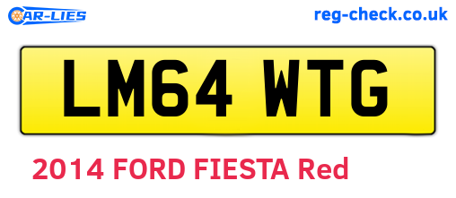 LM64WTG are the vehicle registration plates.