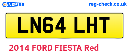 LN64LHT are the vehicle registration plates.