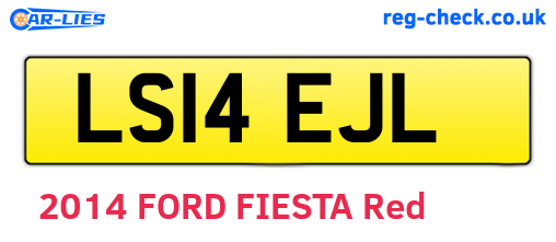 LS14EJL are the vehicle registration plates.
