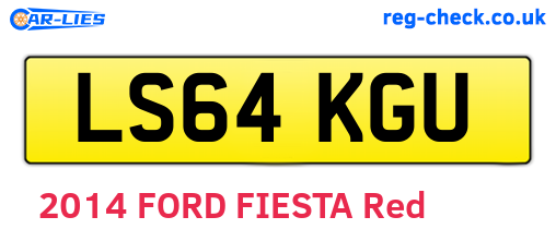 LS64KGU are the vehicle registration plates.
