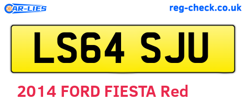 LS64SJU are the vehicle registration plates.