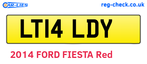 LT14LDY are the vehicle registration plates.