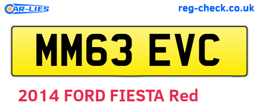 MM63EVC are the vehicle registration plates.