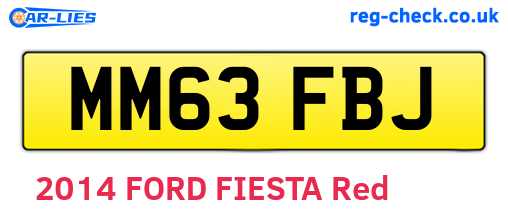 MM63FBJ are the vehicle registration plates.