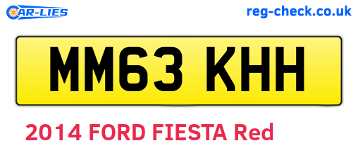 MM63KHH are the vehicle registration plates.