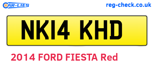 NK14KHD are the vehicle registration plates.