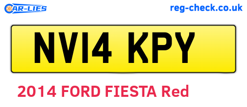 NV14KPY are the vehicle registration plates.