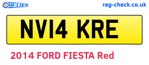 NV14KRE are the vehicle registration plates.