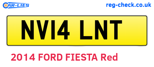 NV14LNT are the vehicle registration plates.
