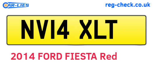 NV14XLT are the vehicle registration plates.