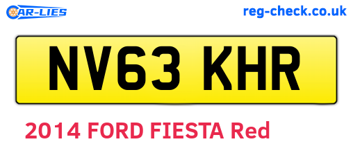 NV63KHR are the vehicle registration plates.