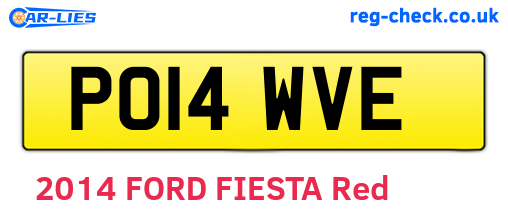PO14WVE are the vehicle registration plates.