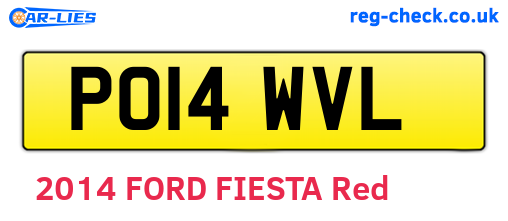 PO14WVL are the vehicle registration plates.