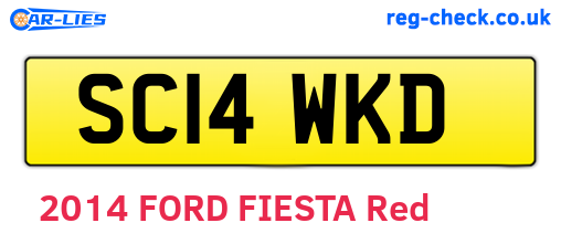 SC14WKD are the vehicle registration plates.