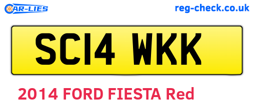 SC14WKK are the vehicle registration plates.