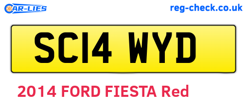 SC14WYD are the vehicle registration plates.