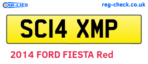 SC14XMP are the vehicle registration plates.