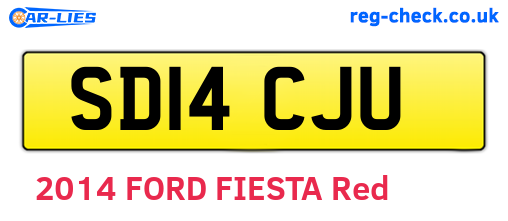 SD14CJU are the vehicle registration plates.