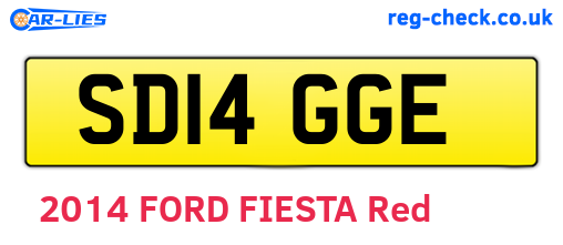 SD14GGE are the vehicle registration plates.