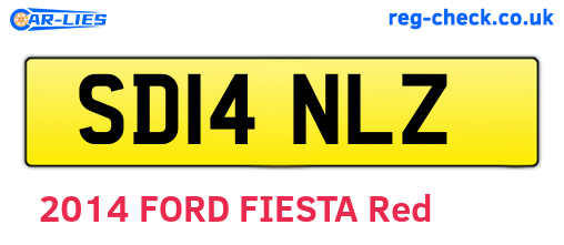 SD14NLZ are the vehicle registration plates.