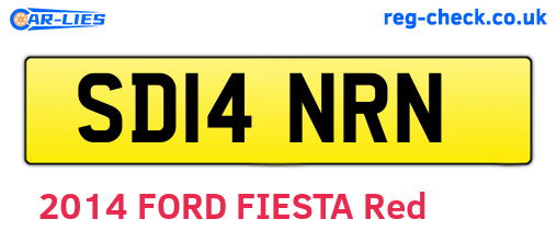 SD14NRN are the vehicle registration plates.