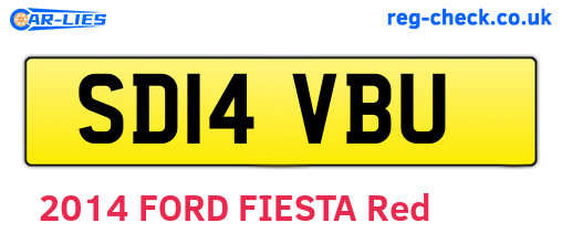 SD14VBU are the vehicle registration plates.