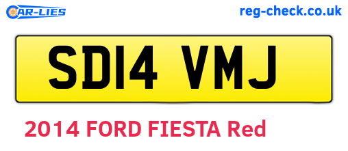 SD14VMJ are the vehicle registration plates.