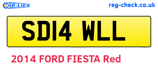 SD14WLL are the vehicle registration plates.