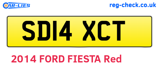 SD14XCT are the vehicle registration plates.