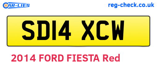 SD14XCW are the vehicle registration plates.