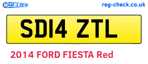 SD14ZTL are the vehicle registration plates.