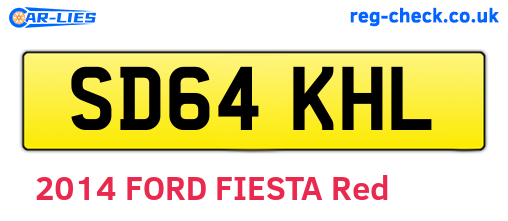 SD64KHL are the vehicle registration plates.