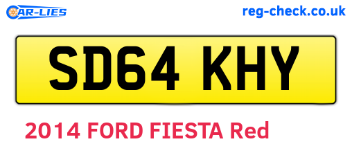 SD64KHY are the vehicle registration plates.