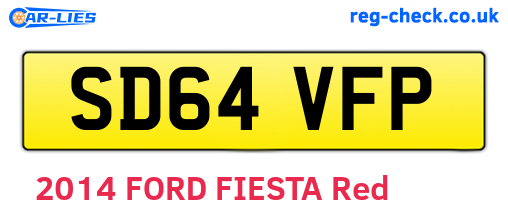 SD64VFP are the vehicle registration plates.