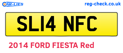 SL14NFC are the vehicle registration plates.