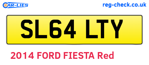 SL64LTY are the vehicle registration plates.