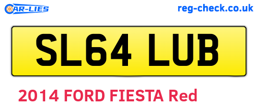 SL64LUB are the vehicle registration plates.