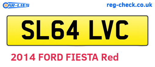 SL64LVC are the vehicle registration plates.
