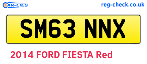 SM63NNX are the vehicle registration plates.