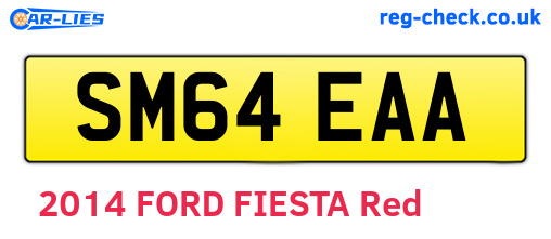 SM64EAA are the vehicle registration plates.