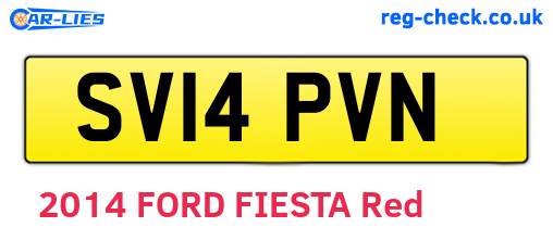 SV14PVN are the vehicle registration plates.