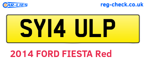 SY14ULP are the vehicle registration plates.