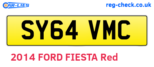 SY64VMC are the vehicle registration plates.