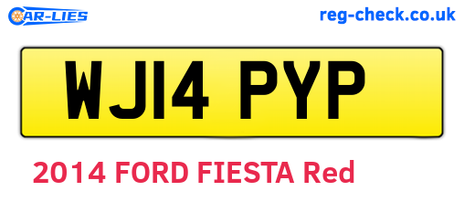 WJ14PYP are the vehicle registration plates.