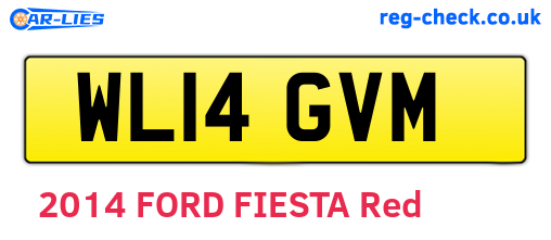 WL14GVM are the vehicle registration plates.